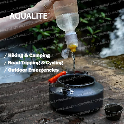 Mini Portable Water Filter Bottle - Outdoor Purification System for Camping, Hiking, Survival & Emergency Use