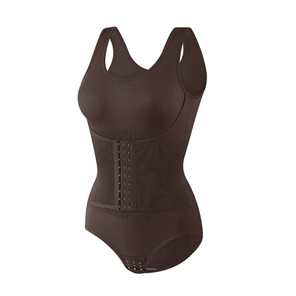 2025 Women’s Zipper Bodysuit Shapewear – Tummy Control Waist Trainer Slimming Corset Top