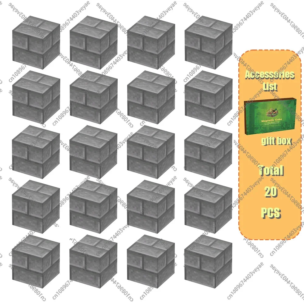 Magnetic Building Blocks Cube Set – STEM DIY Toy for Kids 3+, Boys & Girls, Sensory Model Gift