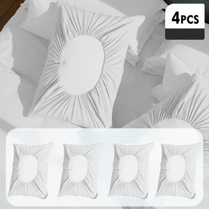 4PCS Soft Disposable Travel Pillowcases - Portable Hand Washable Pillow Covers for Hotel, Camping & Outdoor Use