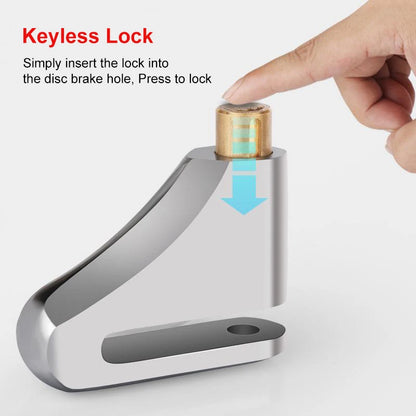 Motorcycle Waterproof Disc Brake Lock — Anti-Theft Wheel Padlock with Keys for Motorcycles, Scooters & Mopeds