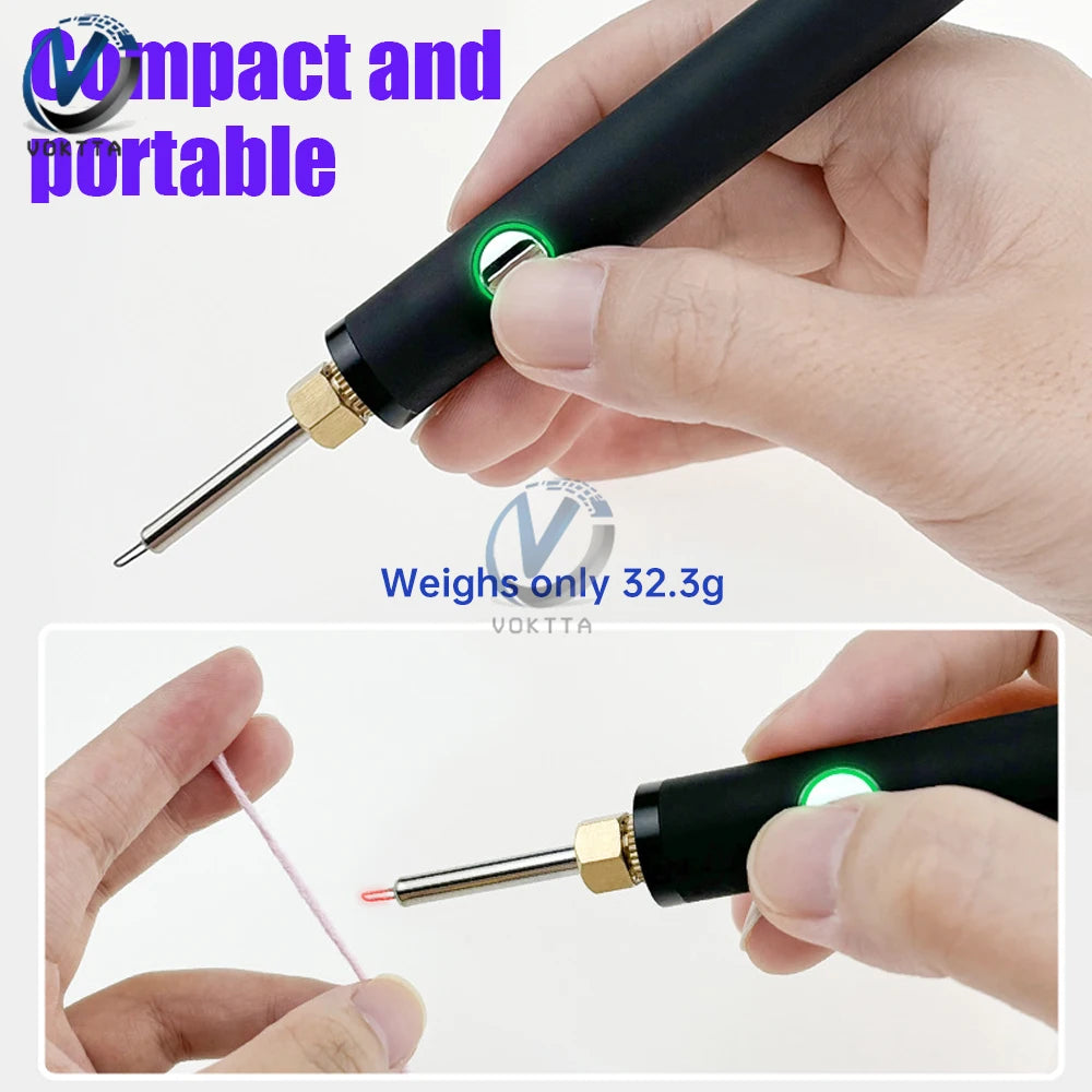 Mini Battery Welding Tool Kit – 510 Preheating Battery, Heat Tips & Portable Electric Soldering Iron Pen for Repair