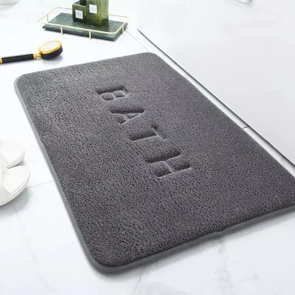 Anti-Slip Faux Cashmere Memory Foam Carpet – Super Absorbent Coral Fleece Floor Mat for Kitchen, Living Room & Bathroom