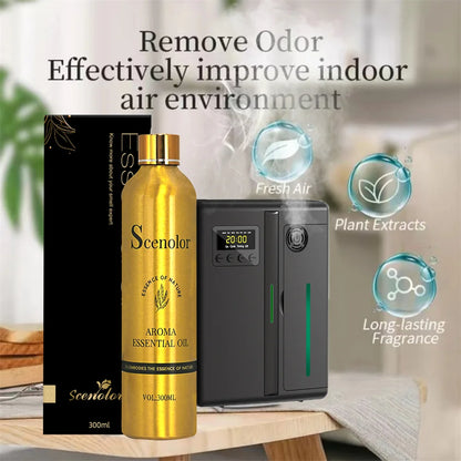 300ml CHXNEL COCQ Aromatherapy Oil Diffuser – Romantic Essential Oil Air Purifier for Home & Car, Perfume Scent Oasis