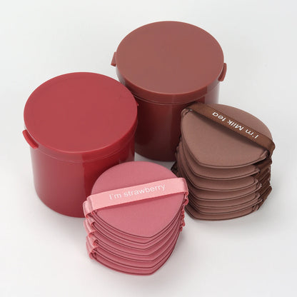 Karsyngirl 7-Pcs Strawberry Cosmetic Puff Set — Double-Sided Soft Makeup Sponges for Powder & Beauty Tools