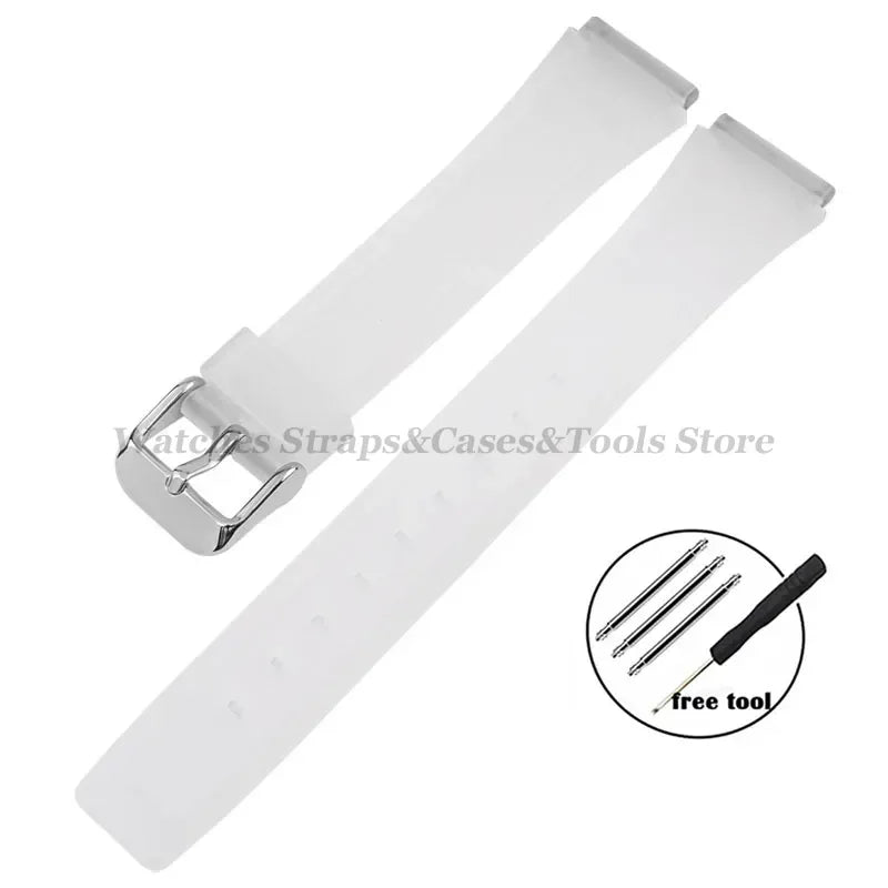18mm Silicone Watch Strap for Casio F84 F91W - Replacement Band for F105 F108 FA158 F168 AE1200 AE1300 Watches