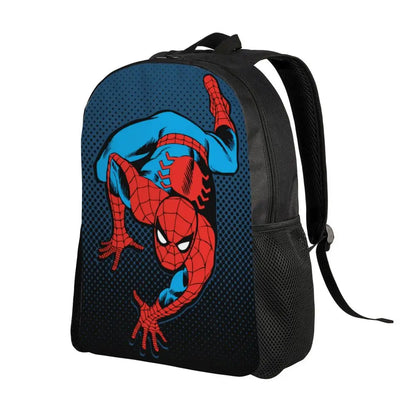 Custom Spider-Man Web Backpack – Water-Resistant School & College Bag for Men and Women
