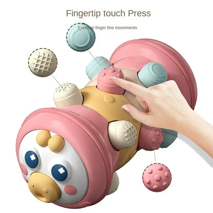 Baby Crawling Roller Toy - Montessori Tummy Time Activity Roller for Sensory Stimulation and Early Development, Ages 0–12 Months