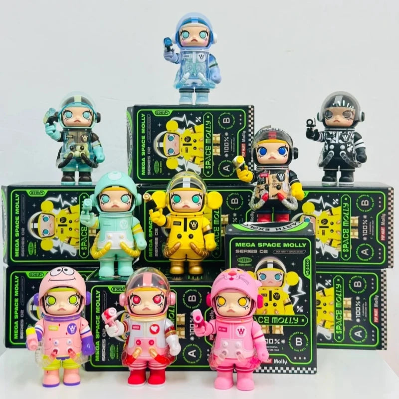 Genuine Mega Space Molly Series 2 Blind Box – 100% Kawaii Anime Action Figure Collectible Mystery Gift