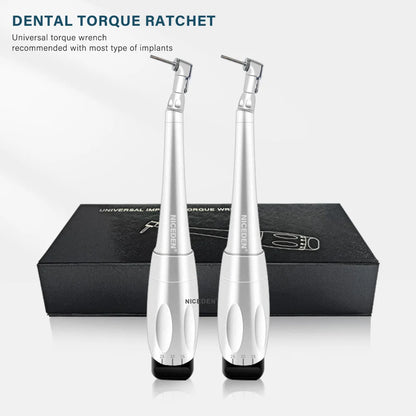 NICEDEN Dental Implant Torque Wrench - Universal Handpiece with 16 Screws & Latch Head Repair Tool