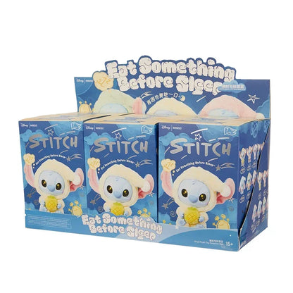Miniso Disney Stitch Vinyl Blind Box – 'Eat Something Before Sleep' Series Mystery Bag Pendant Toy, Cute Collectible Gift for Adults