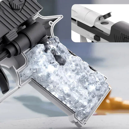 Mini Desert Eagle Water Gun – Mechanical Continuous Firing Small Pistol for Kids, Summer Beach & Pool Toy