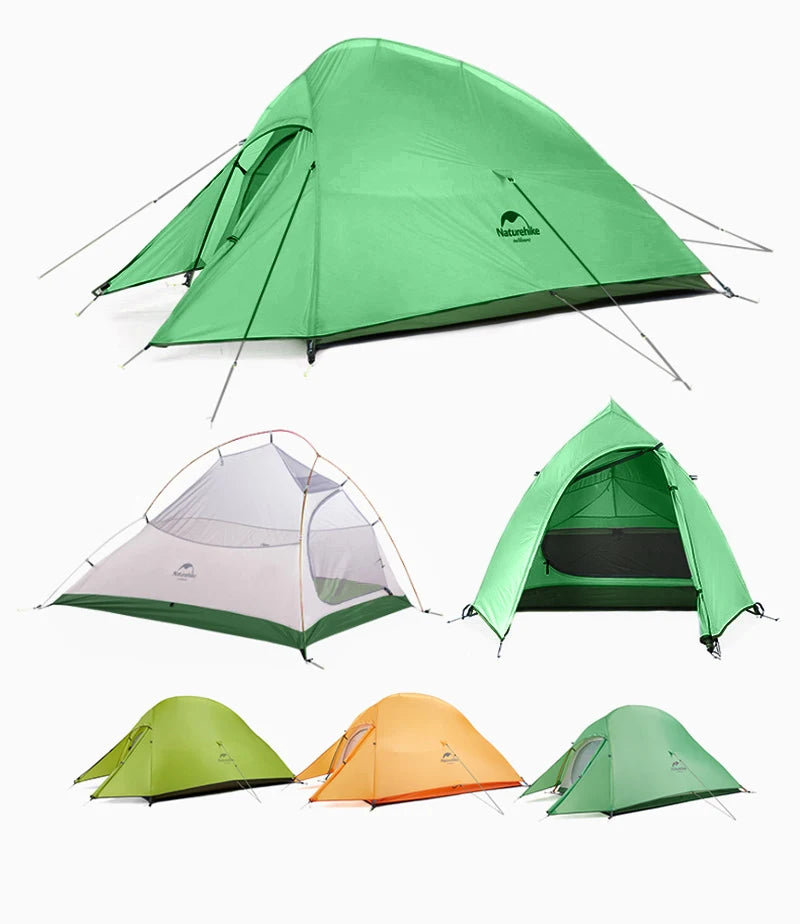 Naturehike Cloud Up 2-Person Camping Tent – Waterproof, Ultralight, Easy Build Beach Tent for Hiking & Backpacking Outdoors