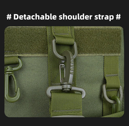 Tactical Fishing Backpack – Multifunctional Tackle Bag with Rod Holders, Molle Storage for Fishing, Camping & Hiking