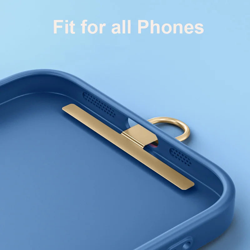 Ultra-Thin Stainless Steel Phone Tether Patch – Universal Cellphone Lanyard Safety Connector Replacement Piece