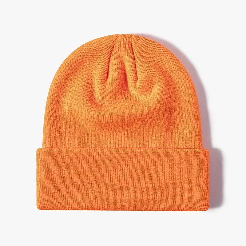 Winter Knit Beanie Hat - Warm Stretch Skull Cap for Boys Girls Adults in Black White Blue Pink & More Colors