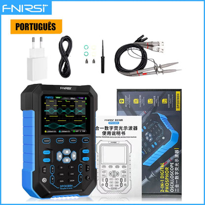 FNIRSI DPOX180H Digital Oscilloscope - 180MHz Dual-Channel Handheld Scope with Signal Generator and Fluorescent Display