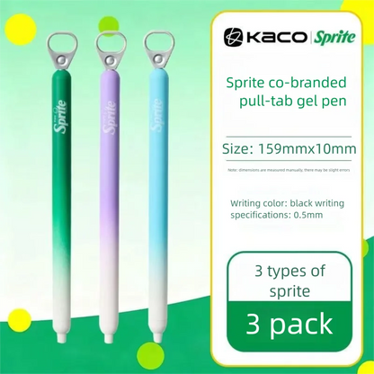 KACO Lingyue Pull-Tab Gel Pens - Multi-Color Quick-Dry Smooth Writing Stationery Collection