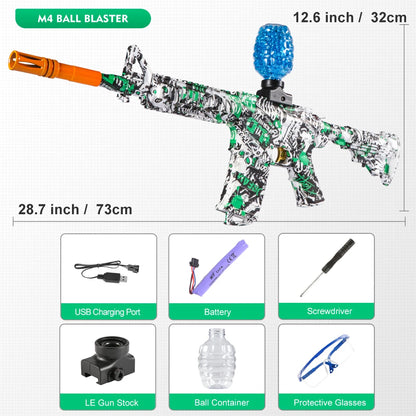 M416 Electric Blaster Gun Set, High Precision Shooting Toy for Outdoor Fun, Birthday Gift (Bullets Excluded)