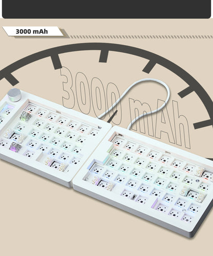 GMK70 Split Mechanical Keyboard Kit – Hot-Swappable, Ergonomic Customizable with QMK/VIA Support