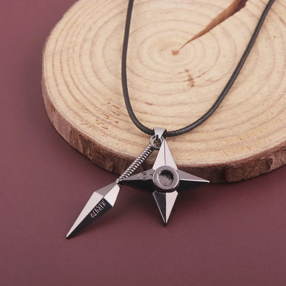 Anime Ninja Kunai & Shuriken Keychain – Metal Cosplay Prop Pendant for Men & Women, Anime Fan Jewelry Bag Charm Gift