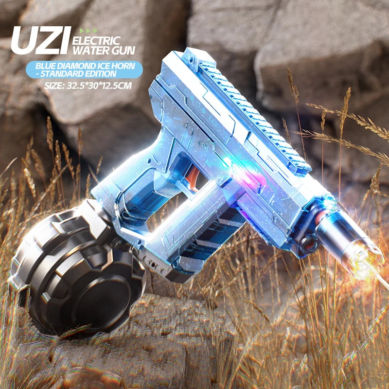 UZI High Pressure Water Gun Toy for Kids and Adults, Outdoor Swimming Pool Water Blaster, Summer Fun Play Game