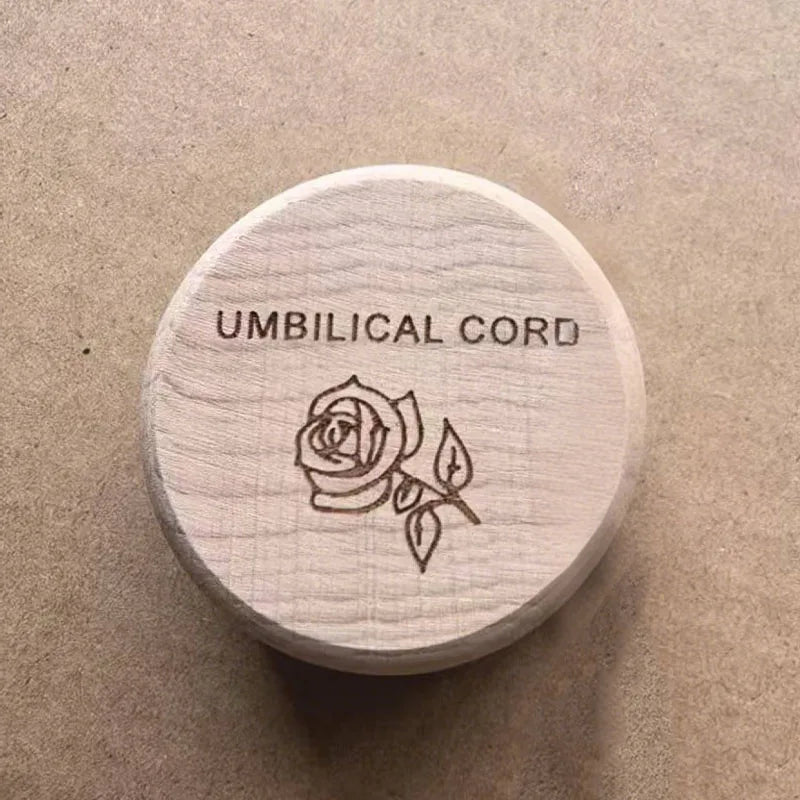 Wooden Baby Keepsake Memorial Box - Newborn Hair, Teeth & Umbilical Cord Storage Gift