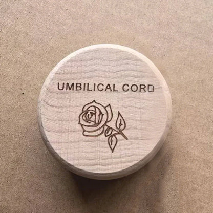 Wooden Baby Keepsake Memorial Box - Newborn Hair, Teeth & Umbilical Cord Storage Gift