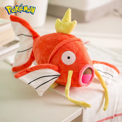 Pokemon Kawaii Magikarp Plush Toy – Cute Cartoon King of Carp Stuffed Doll Pillow Gift for Kids and Friends