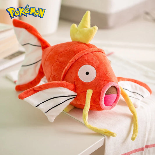 Pokemon Kawaii Magikarp Plush Toy – Cute Cartoon King of Carp Stuffed Doll Pillow Gift for Kids and Friends