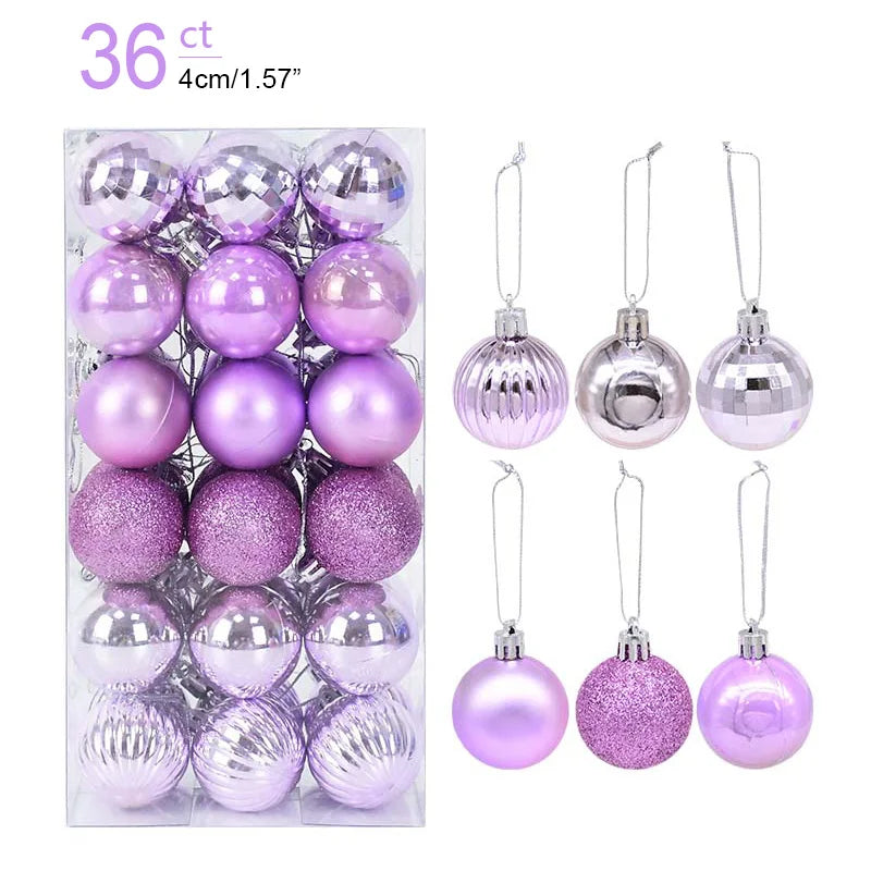Christmas Ball Ornaments – Hanging Tree Pendants for Xmas, Home Decor, 2026 New Year & Holiday Gifts