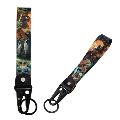 Anime Eagle Beak Keychain – Cool Short Lanyard for Phone, Badge Holder & USB Pendant