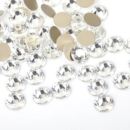 Super Glitter Crystal AB Rhinestones SS3–SS50 – Non-Hotfix Flatback Strass Stones for Nail Art, Fabric, Garment & DIY Decoration