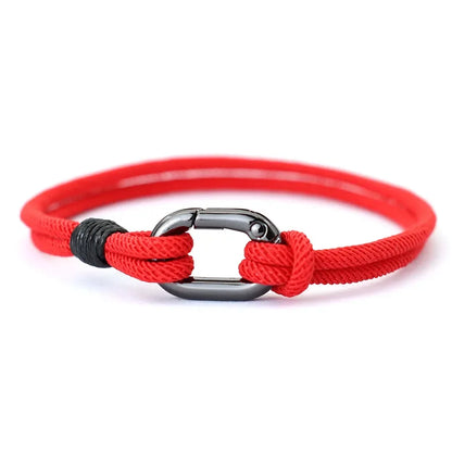 Noter Thin Thread Bracelet for Men – Handmade Braided String Charm, Outdoor Survival & Nautical Knot Pulsera