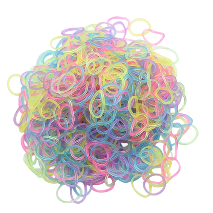 600pcs Glow-in-the-Dark Loom Band Kit – Colorful DIY Bracelet Making Set with Beads & Accessories for Friendship Crafts