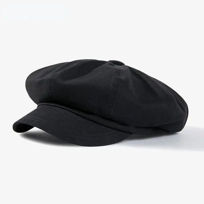 Fashion Beret Hat for Men and Women - Spring Summer Versatile Classic Casquette, Retro Octagonal Painter Sun-Cap for Teens