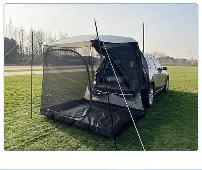Lohascamping Car Box Docking Tent – Portable Waterproof SUV Tail Tent for 3-4 People, Large Dome Sunshade Tunnel Style Tent