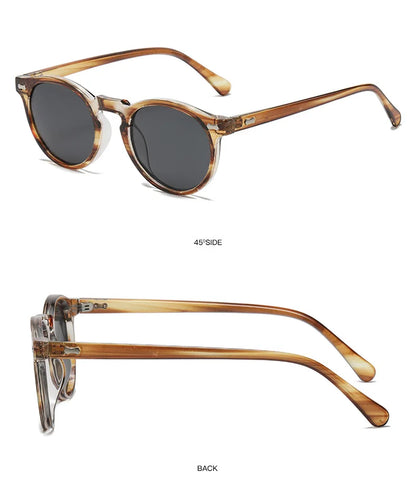 Retro Polarized Sunglasses — Small Round Vintage Shades for Men & Women