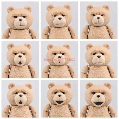 Ted 2 Action Figure — BJD Teddy Bear Collectible, Yamaguchi Revoltech No.006 Movie Model Doll Toy Gift