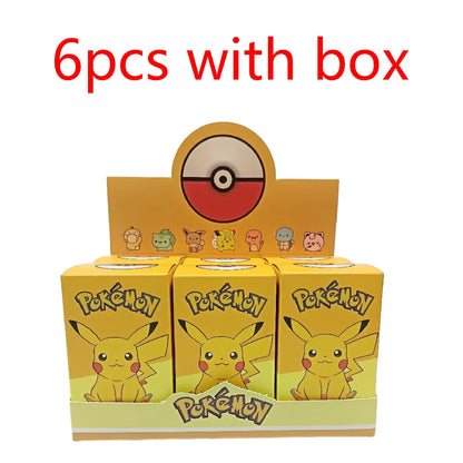 6Pcs Pokémon Sleep Pose Blind Box Figures – Pikachu Kawaii Desk & Car Ornament Anime Collectible Toy Set