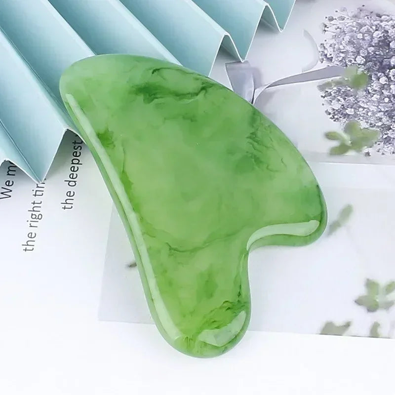 Guasha Massage Scraper – Beeswax Face & Eye Massager, Acupuncture Gua Sha Board for SPA and Beauty Therapy
