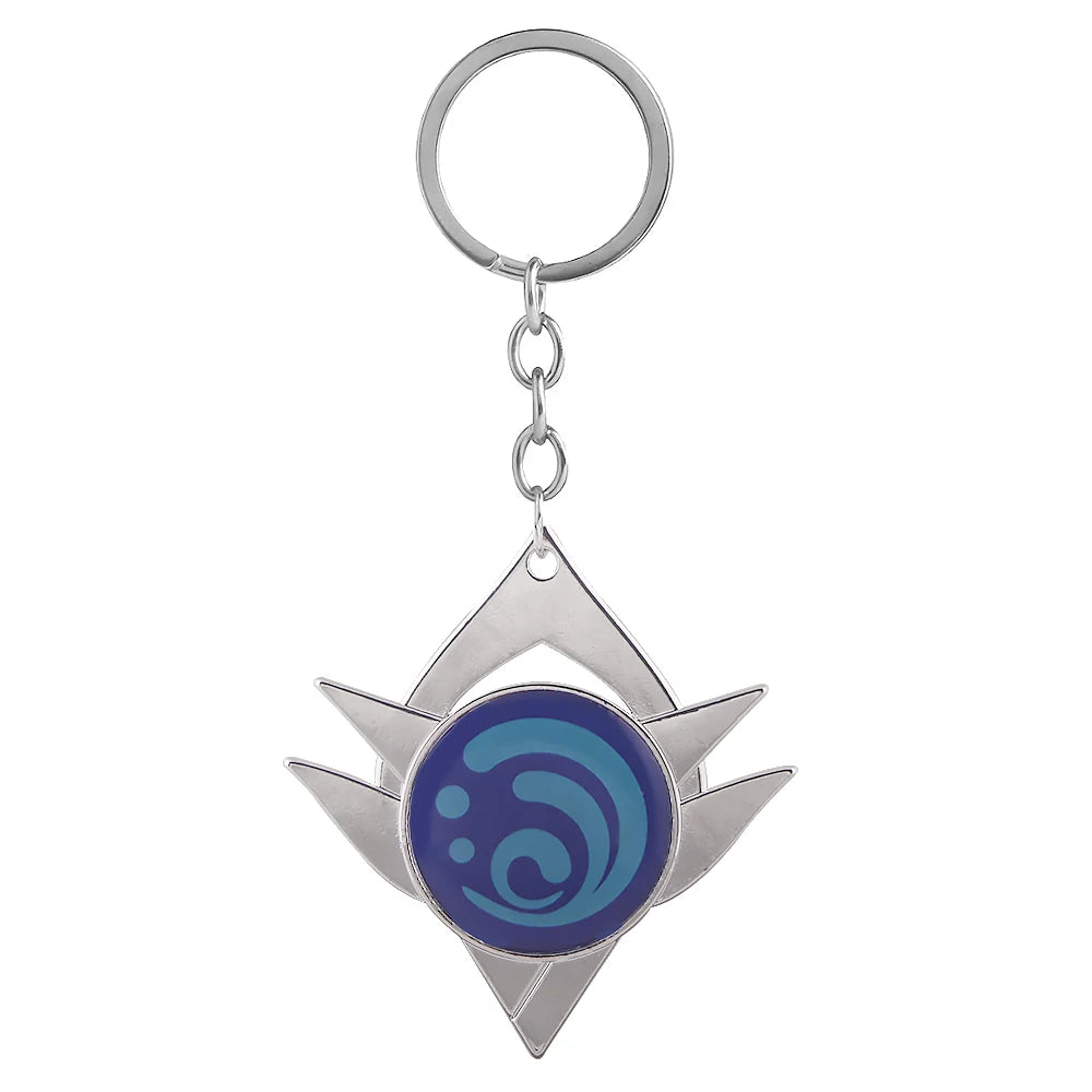 Genshin Impact Venti Eye Keychain 1:1 – Luminous Anime Cosplay Key Ring Backpack Pendant Gaming Accessories Gift