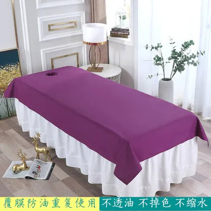Waterproof Oilproof Beauty Salon Bed Sheets – Skin-Friendly Spa Massage Table Covers for Salon & Barbershop