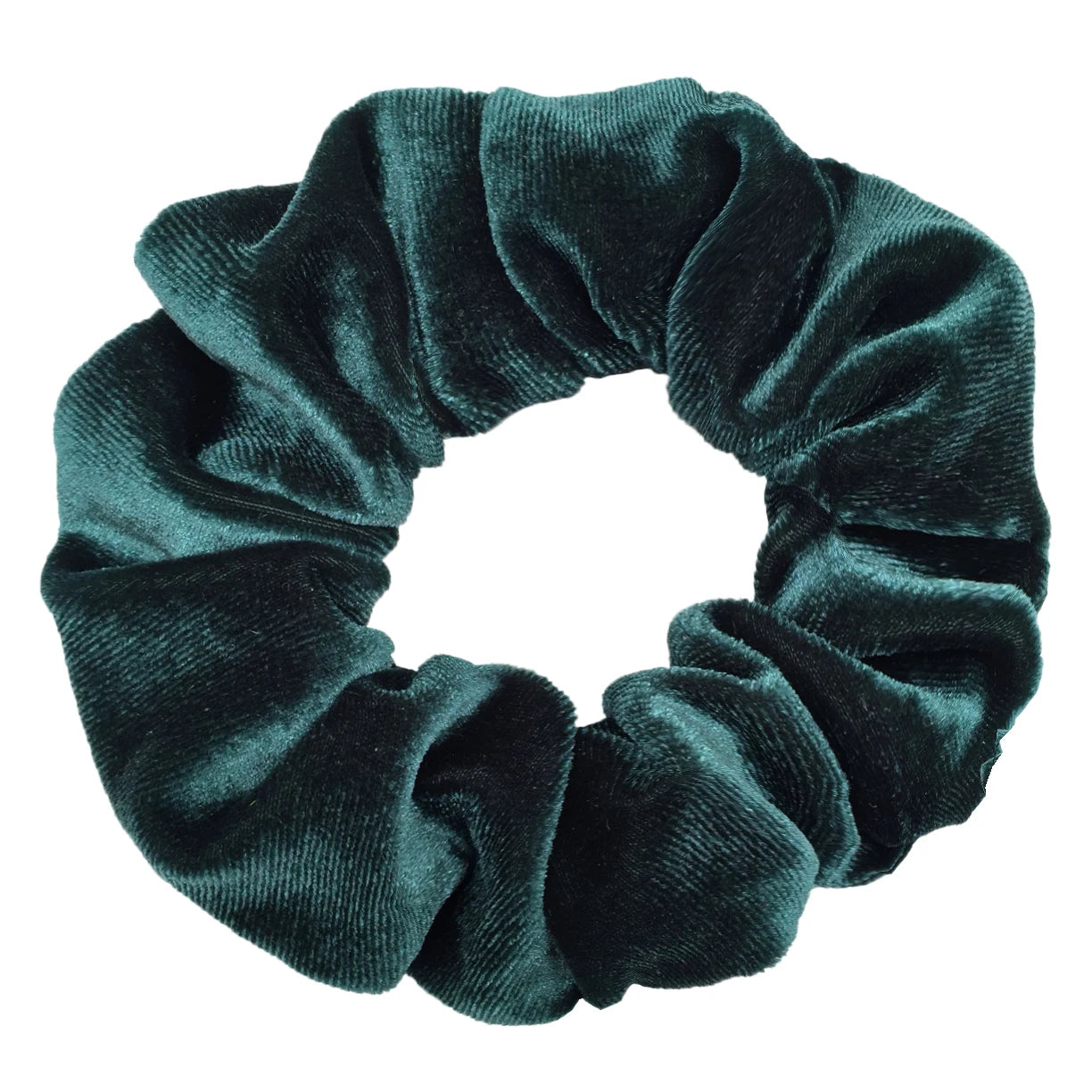 10/6/1Pcs Velvet Hair Scrunchies Set for Women – Solid Color Elastic Ponytail Hair Bands & Headband Accessories (Black Pack)