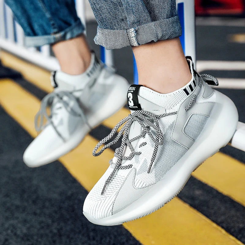 Summer Oversized Mesh Coconut Shoes - Lightweight Comfortable Sports Running Shoes for Men, Large Sizes up to 46