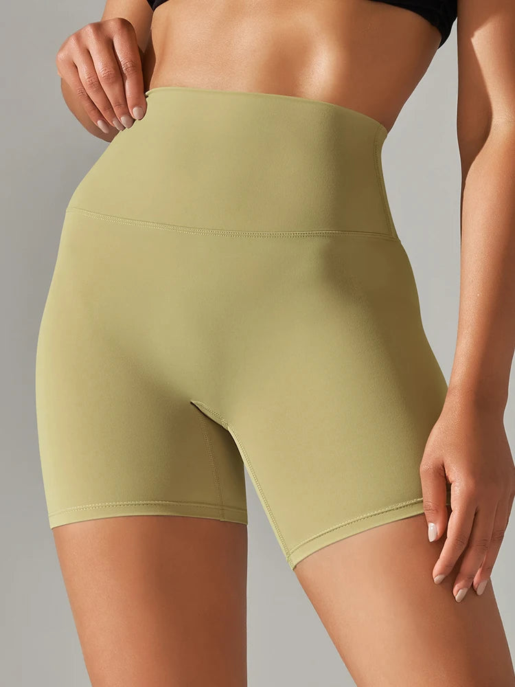 Women High Waist Yoga Legging Shorts - Squat Proof Quick Dry Fitness Cycling Shorts for Gym Workout & Sports