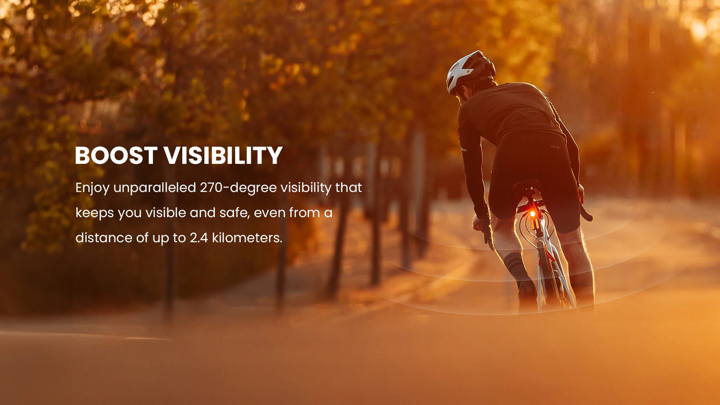 Magicshine Smart Bike Radar Tail Light – Rear View Cycling Taillight Compatible with GPS Bike Computers & Smartwatches