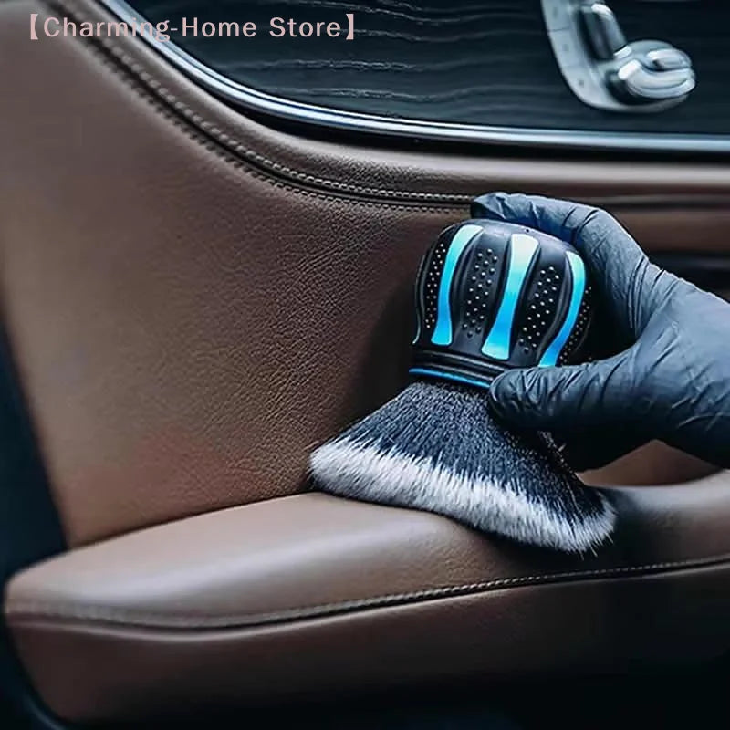 Multi-Purpose Car Detailing Brush – Soft Bristle Cleaning Tool for Interior Dusting, Scrubbing & Delicate Surfaces