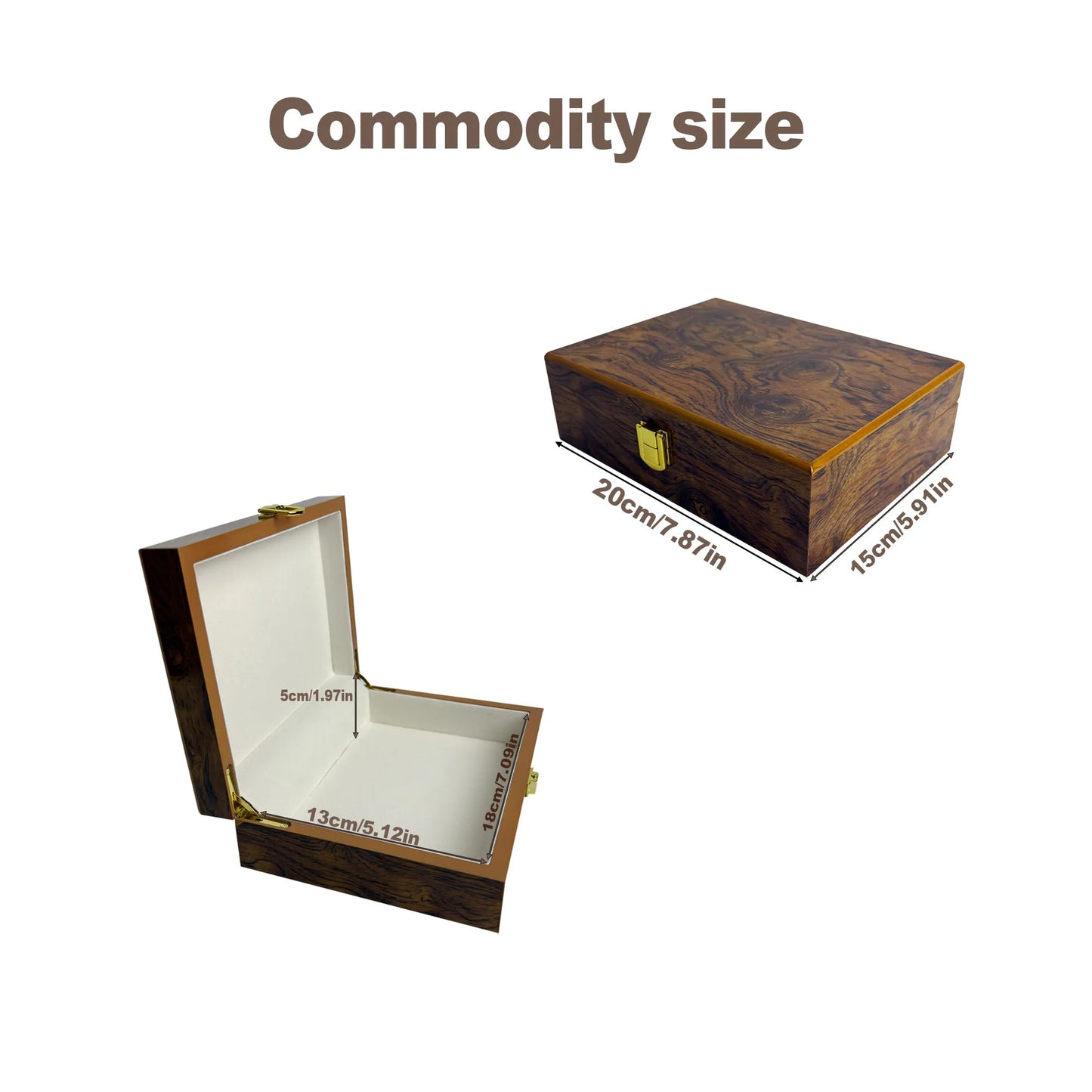 Premium Glossy Wooden Storage Box - Lockable Multifunctional Organizer for Belts, Jewelry & Accessories