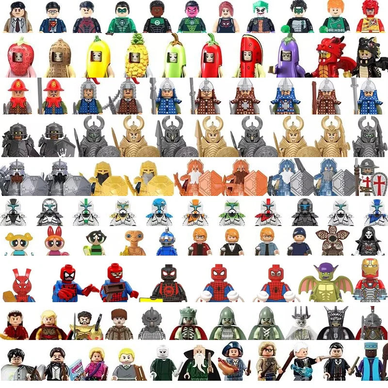 Marvel Superhero Mini Building Blocks – Captain America & Joker Two-Faced Man Movie Toy for Kids